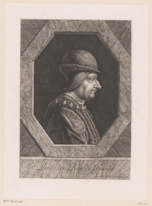 Retrato de Luis XI, rey de Francia de Jean Morin