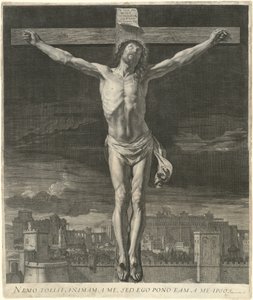 Cristo muriendo en la cruz de Jean Morin, after Philippe de Champaigne