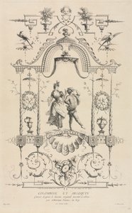 Colombina y Arlequín de Jean Moyreau