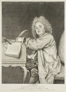 Retrato de Jean-Féry Rebel, compositor del Rey de Jean Moyreau