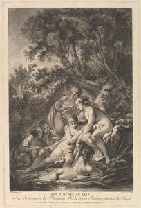 Las ninfas en el baño de Jean Ouvrier