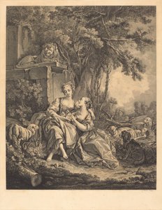 Las dos confidentes de Jean Ouvrier after François Boucher