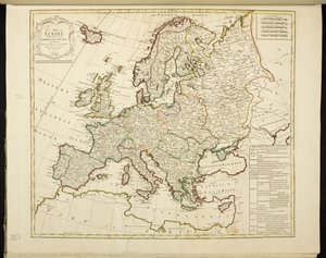Mapa de europa de Jean Palairet