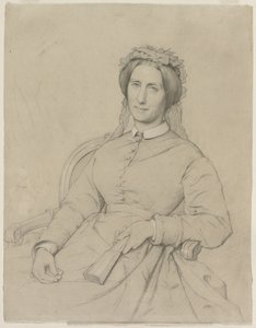 Madame Hippolyte Flandrin Aimée Ancelot, 1869 de Jean Paul Flandrin
