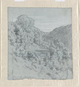 Árboles Iluminados por el Sol en un Valle cerca de Lacoux de Jean Paul Flandrin