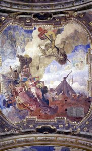 Techo del Ayuntamiento de Toulouse: Alegoría de la muerte de Simón de Montfort por Jean Paul Laurens de Jean Paul Laurens