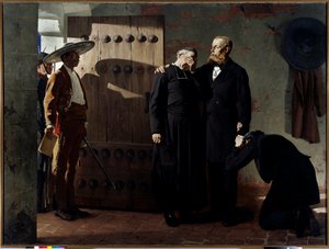 El emperador Maximiliano I de México antes de su ejecución el 19 de junio de 1867