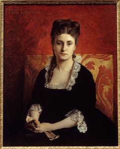 Retrato de mujer de Jean Paul Laurens