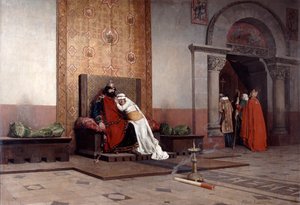 La excomunión de Roberto el Piadoso, 1875 de Jean Paul Laurens