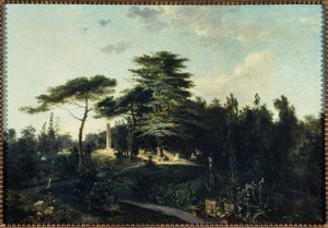 El cedro del Líbano en el Jardin des Plantes, hacia 1800 (óleo sobre lienzo)