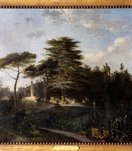 El cedro del Líbano del Jardin des Plantes en París (detalle) de Jean Pierre Houel
