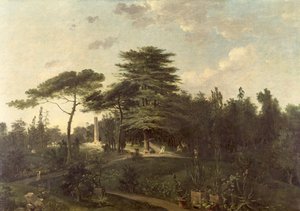 El Cedro del Líbano en el Jardin des Plantes de Jean Pierre Houel