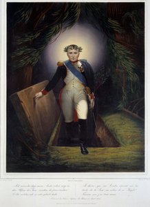 Retrato de cuerpo entero de Napoleón I (1769-1821) desde su tumba. Jean Jacques Werner (1791-1849) y Jean Pierre Marie Jazet (1788-1871)