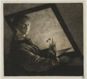 Autorretrato de Jean Pierre Norblin de La Gourdaine