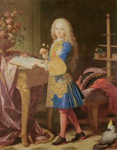 Retrato de Carlos de Borbón, c.1725-35 de Jean Ranc