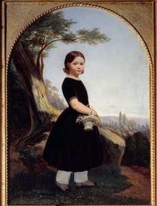 Retrato de una niña (Esther Debost) Esther Debost, prima del artista de Jean Raymond Hippolyte Lazerges