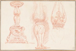 Estudio de balaustres y candelabros