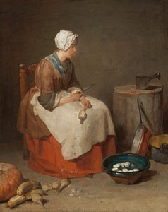 La criada de cocina de Jean Baptiste Simeon Chardin