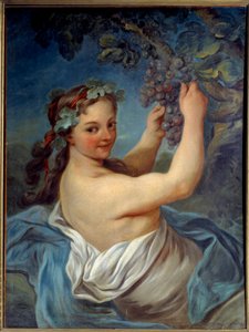 Bacante. Pintura de Jean Simon Berthélemy (1743-1811) Siglo XIX. Laon, Museo de Bellas Artes de Jean Simon Berthelemy