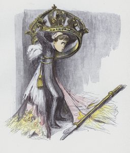 Alfonso el Pequeño, Rey de España (litografía a color)