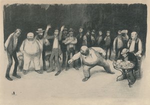 Les Joueurs De Bouchons de Jean Veber