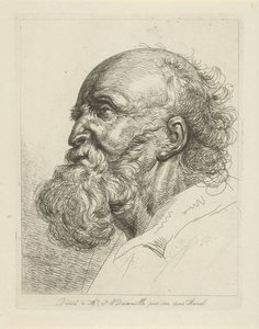 Retrato de un anciano con barba de Jean Zacherie Mazel