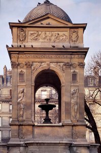 Arquitectura: vista de la fuente de los Inocentes de Jean and Lescot Pierre Goujon