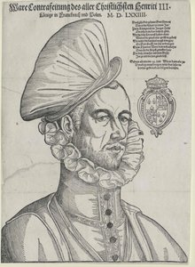 Rey de Francia Enrique III (huella) de Jean de (after) Court