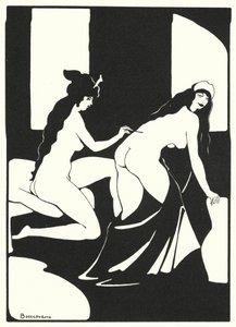 Los libros de amor de Ovidio: Que su cuerpo se convierta en una letra viva (litografía en color)