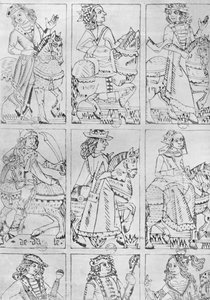 Cartas de juego de Lyon del siglo XV de Jean de Dale