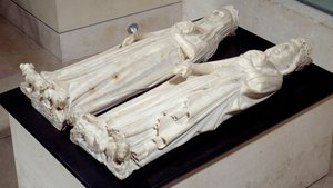 Tumba de las entrañas de Carlos IV el Hermoso (1293-1328) y Jeanne d