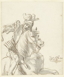 Soldado romano a caballo de Jean de la Chambre