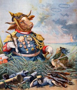 La rana y el buey, 1893 de Jean de la Fontaine