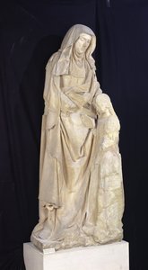 Santa Ana educando a la Virgen, del Château des Ducs de Bourbon, Chantelle, c.1500-03 de Jean fl.c.1465 c.1516 Guilhomet