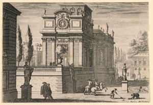 Un parque de un castillo de Jean le Pautre
