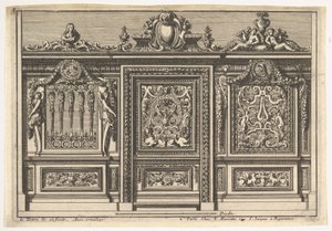 Diseño para una pantalla de coro con dos variantes, de: Clôtures de chapelles de Jean le Pautre