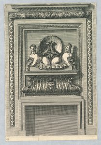 Diseño para una chimenea de Jean le Pautre