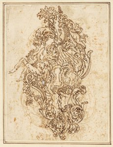 Recto, Diseño para una Manija de Puerta con Sugerencias Alternativas de Jean le Pautre