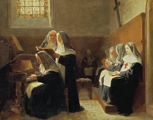 El coro del convento, 1865