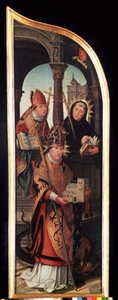 Panel izquierdo del Tríptico de la Anunciación (La Anunciación). Pintura sobre madera de Jean Bellegambe el Viejo (1470-1534) Dim. 103 x 33 cm San Petersburgo, Museo del Hermitage de Jean the Elder Bellegambe