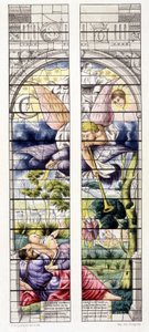 Reproducción de una escena del Apocalipsis, pintada por Jean Cousin el Viejo (1490-1560), Capilla Santa de Vincennes de Jean the Elder Cousin