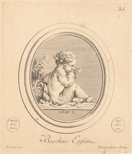 Baco niño de Jeanne Antoinette Poisson, marquise de Pompadour after François Boucher after Jacques Guay