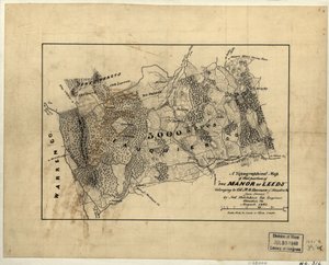 Mapa topográfico de la parte de "The Manor of Leeds" perteneciente al coronel M.G. Harman de Staunton, Va. LOC 2005625200 de Jedediah Hotchkiss