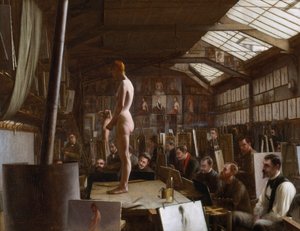 Atelier de Bouguereau en la Académie Julian, París de Jefferson David Chalfant