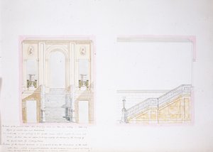 Diseño para el Salón Pintado, Chatsworth de Jeffry Wyatville
