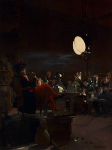 Una clase nocturna, c. 1881 de Jehan Georges Vibert