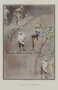 Polichinela y el Tabernero de Jehan Georges Vibert