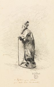Estudio para el mago en "Conte de Fée" (Historia de un hada)