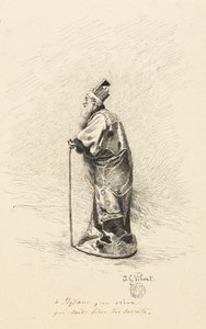 Estudio para el Mago en Conte de Fée Historia de un Hada, 1800s