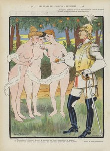 Las musas de Roland de Berlín. Ilustración para Le Rire de Jehan Testevuide